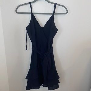 Saints + Secrets navy tie dress